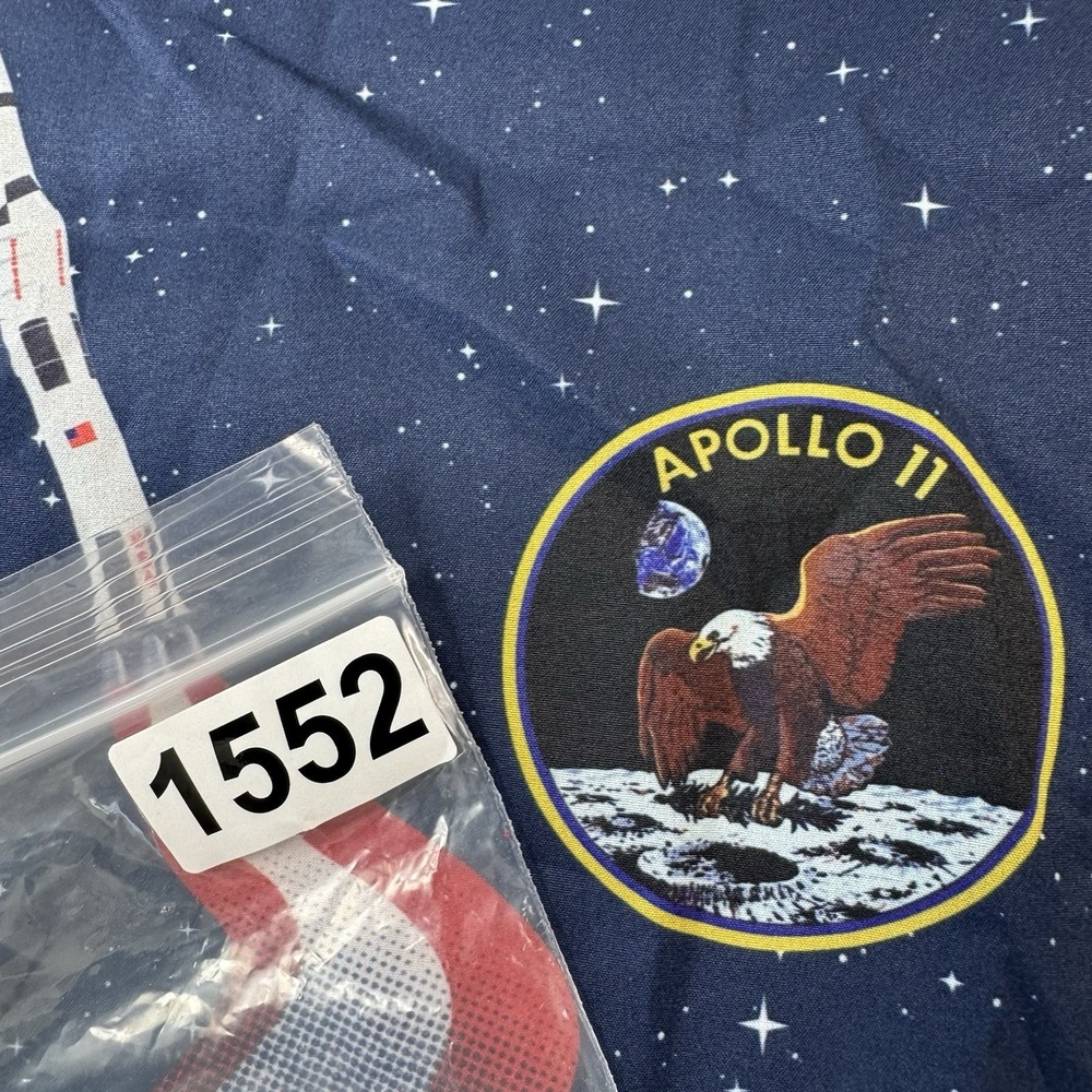 RSVLTS X One Small Step Astronaut AOP S/S Men's Button Front Size Medium - Picture 5 of 5